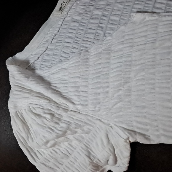 Free People Smocked Open Front Cardigan  Top Size L - Picture 8 of 8